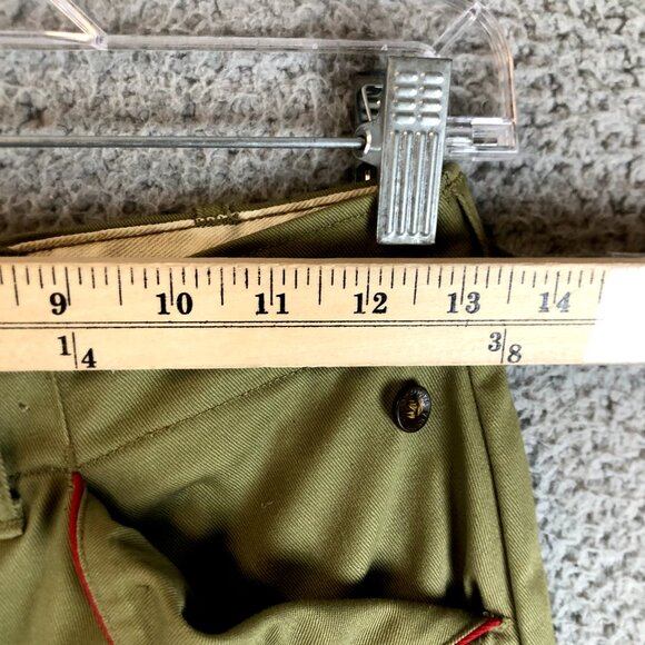 VTG Boy Scouts Trousers 26x26 Pocket Flaps 50s/60s Union Made BSA uniform - Picture 5 of 6